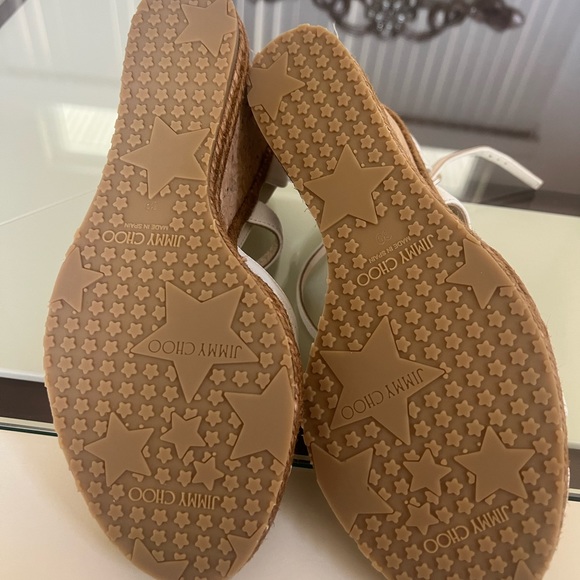 Jimmy choo sandals , new never worn size 39 in white